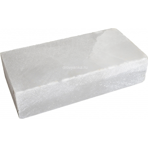 Кирпич из белой соли все стороны обработанные 20x10x10 см