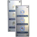 WDT Панель управления для душа кнопочная на 2 (LED подсветка)