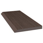 Торцевая рейка Savewood ДПК 4 м цвет темно-коричневый 80 х 9 мм.