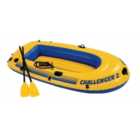 Лодка надувная Challenger 2 236х114х41см (весла+насос ручной), артикул 68367