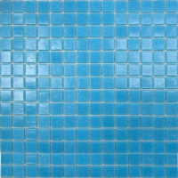 Мозаика стеклянная одноцветная, голубая A08N(2)