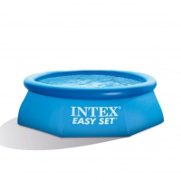 Бассейн INTEX круглый Easy Set 244х76 см, артикул 28110 (восьмиугольное дно)