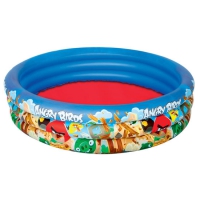 Детский бассейн Bestway круглый надувной Angry Birds (152х30), артикул 96108