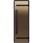 Дверь для сауны Harvia (Харвия) 70x190 Legend черная коробка сосна, бронза D71901МL