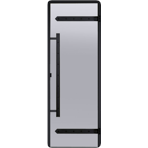 Дверь для сауны Harvia (Харвия) 70x190 Legend черная коробка сосна, сатин D71905МL