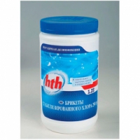hth Медленный стабилизированный хлор в таблетках 200 г 1,2 кг